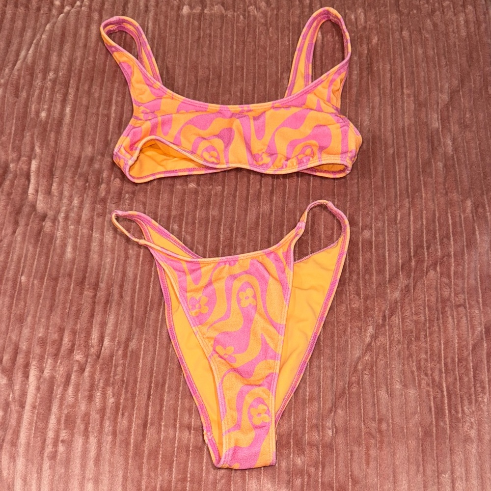 PacSun Pink and Orange Bikini